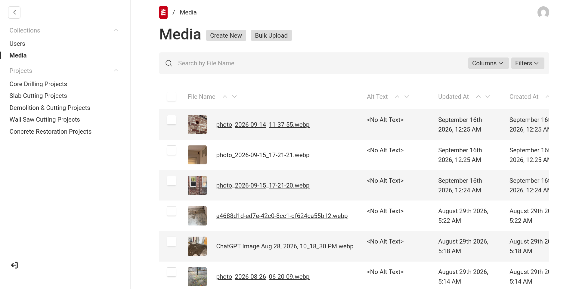 CMS — project media