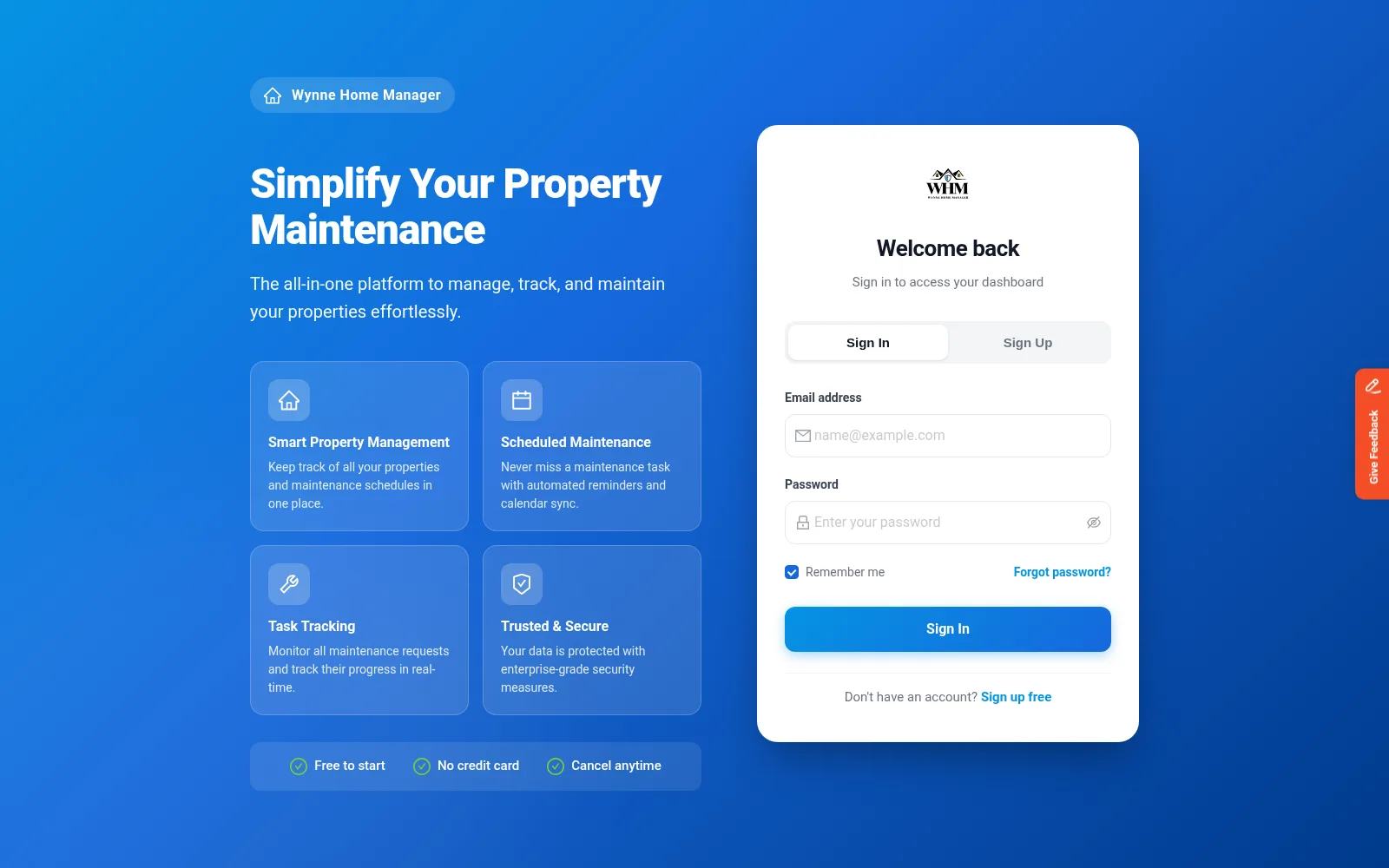 Wynne Home Manager screenshot 1